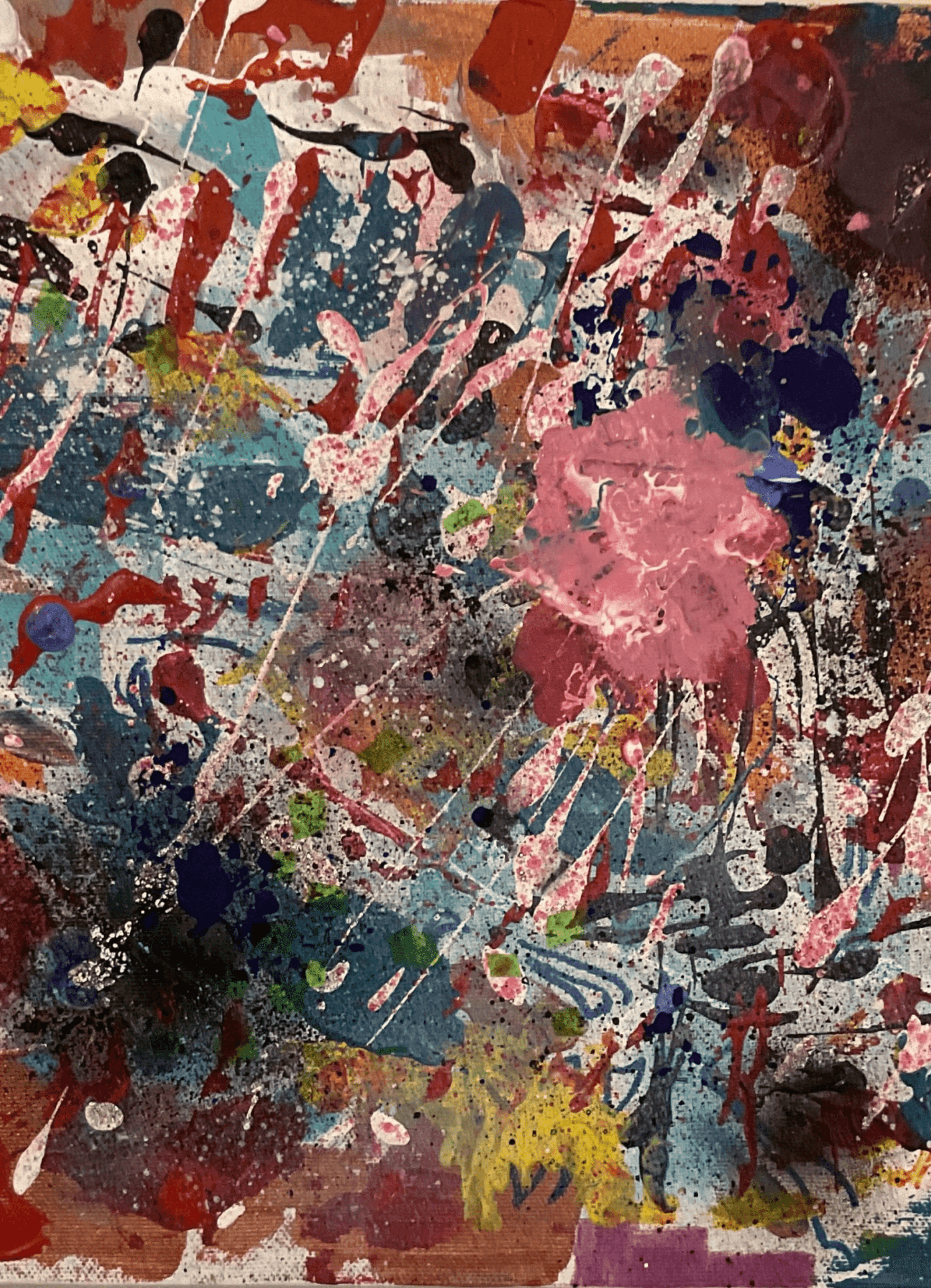 Color storm under the sea