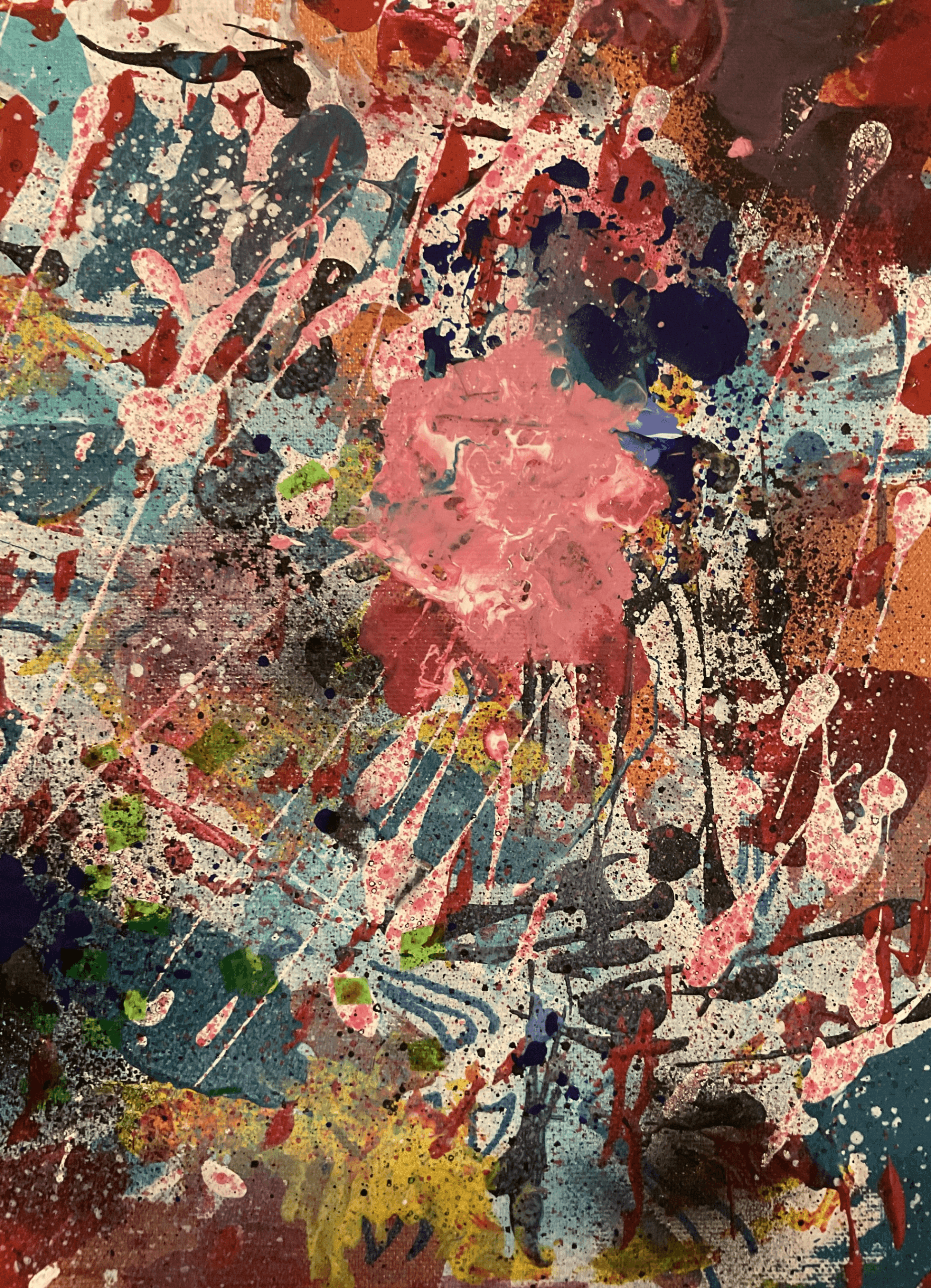 Color storm under the sea