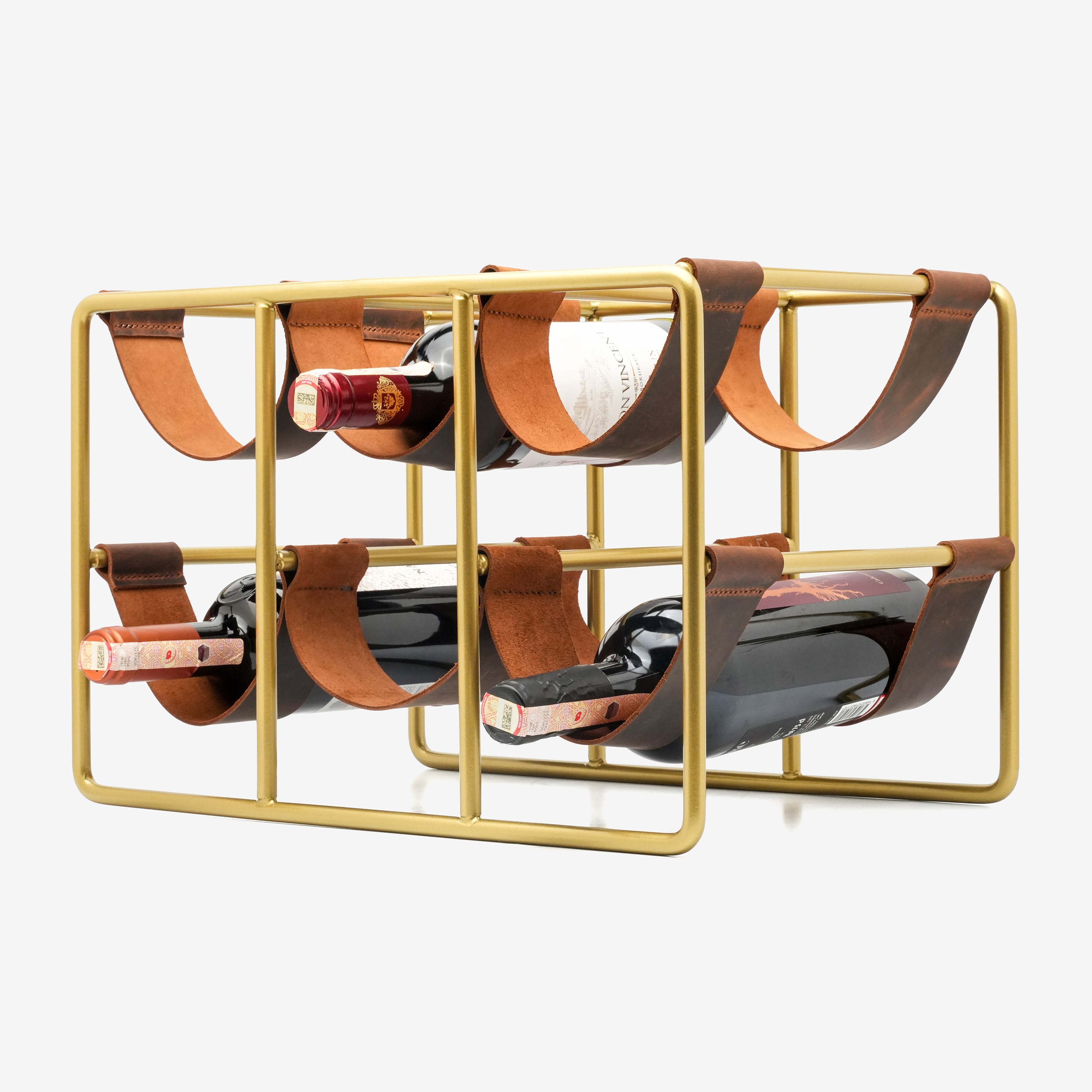 Deri Metal Şaraplık