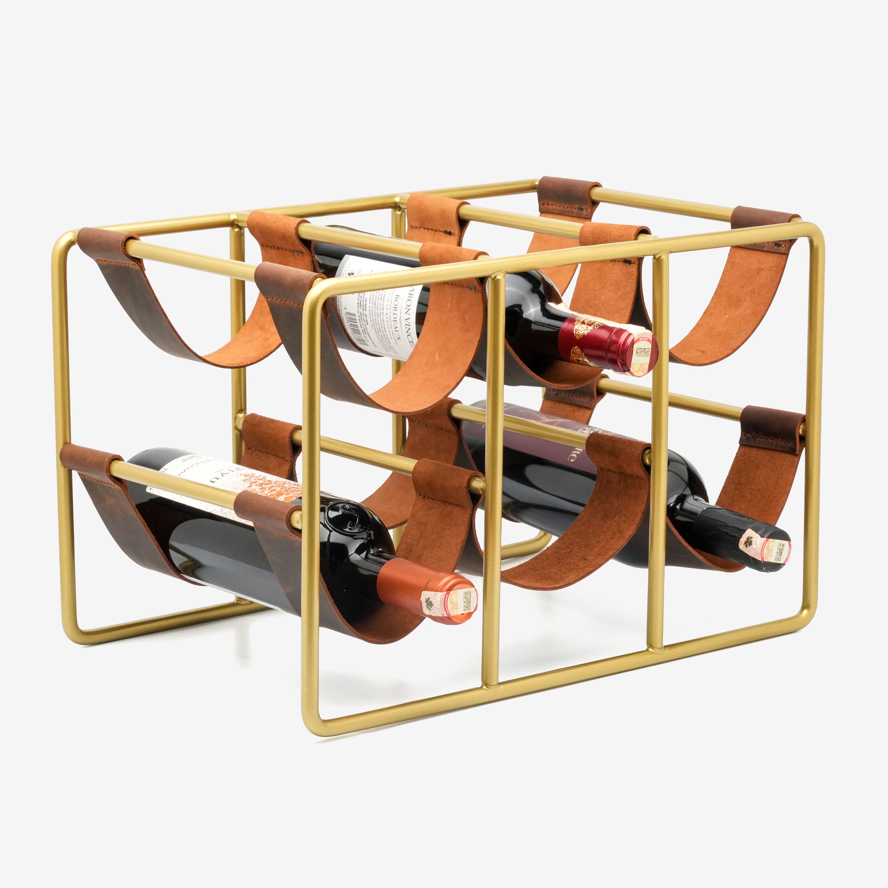 Deri Metal Şaraplık