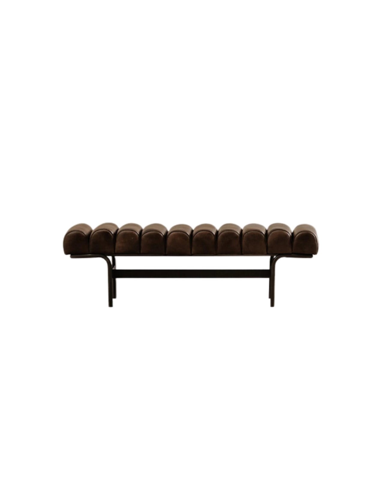 Flav Metal Deri Bench Puf
