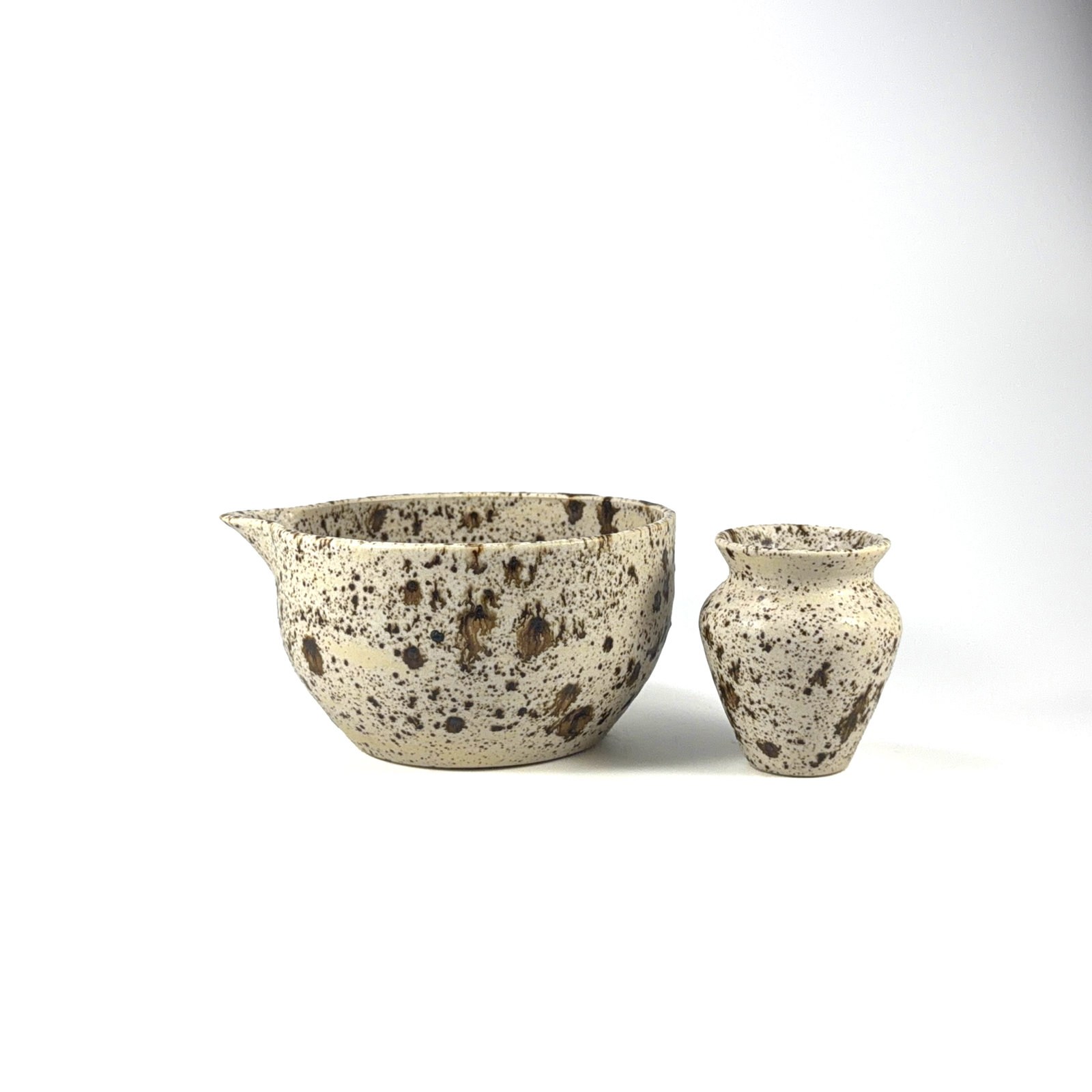 Freckle Stoneware Matcha Seti