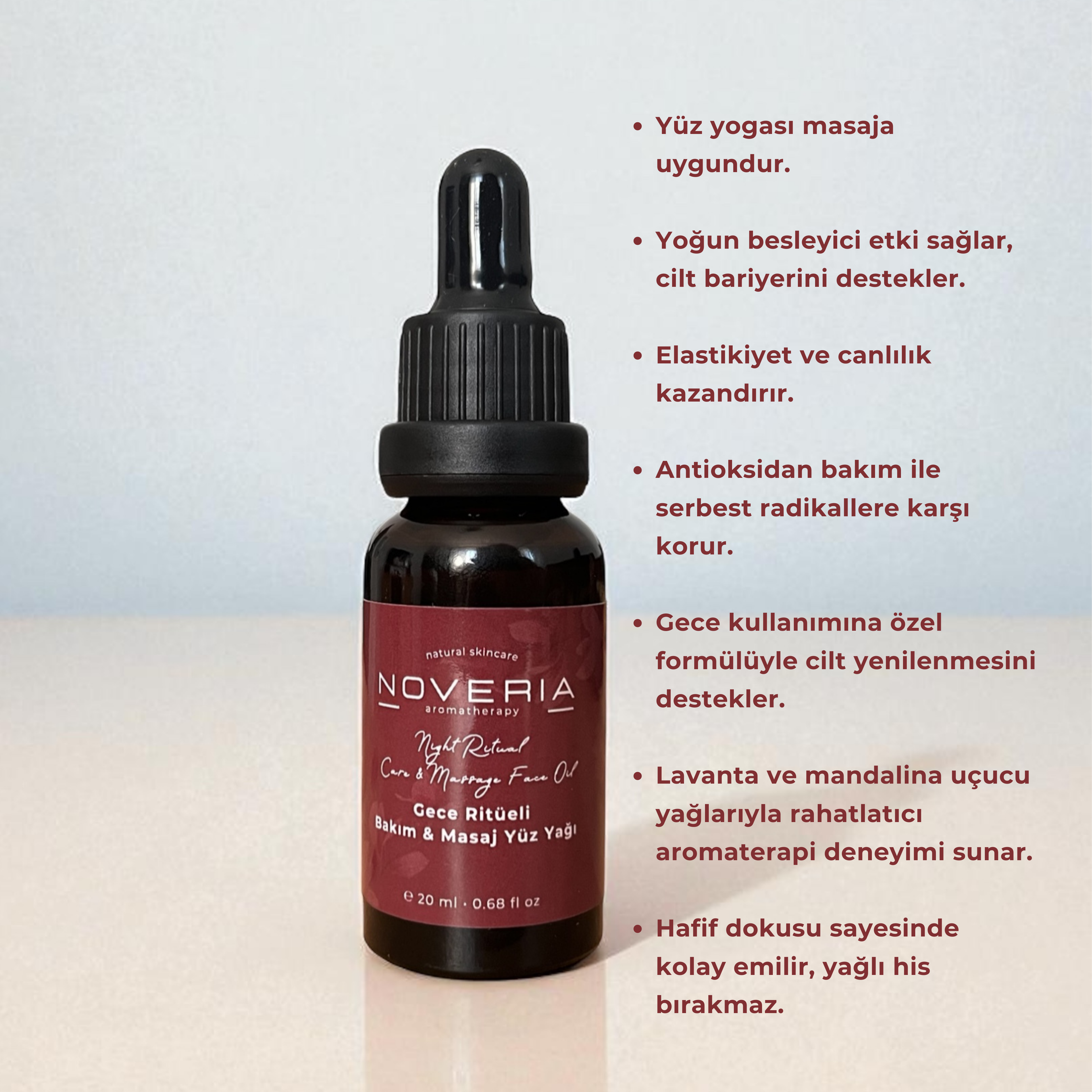 Gece Ritüeli Bakım ve Masaj Yüz Yağı - 20 ml
