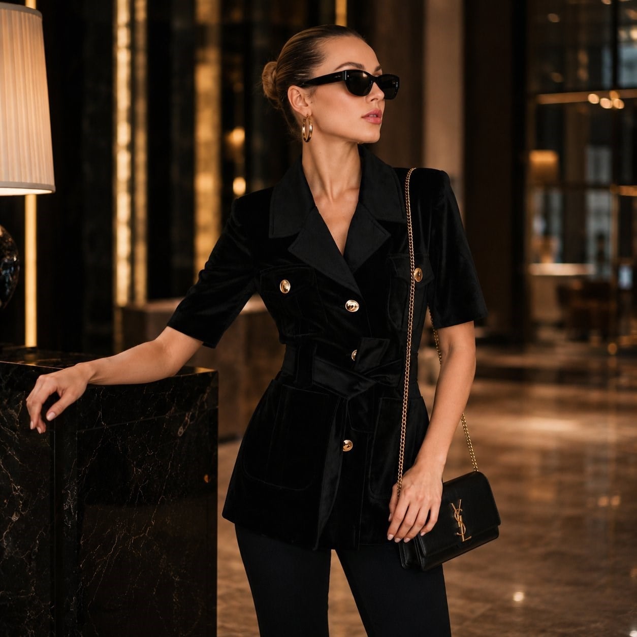 Greta Velvet Blazer