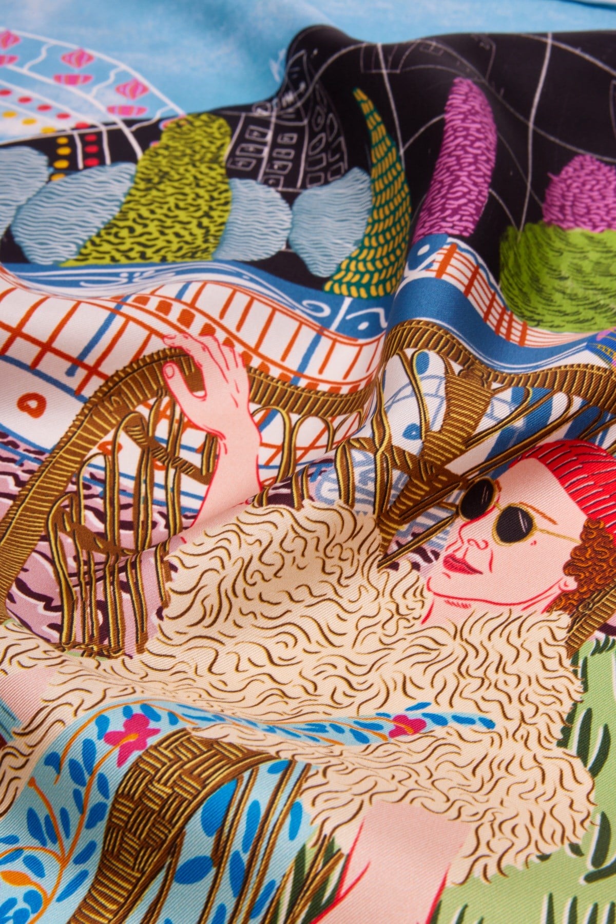 İpek Fular - Afrodit & Adonis