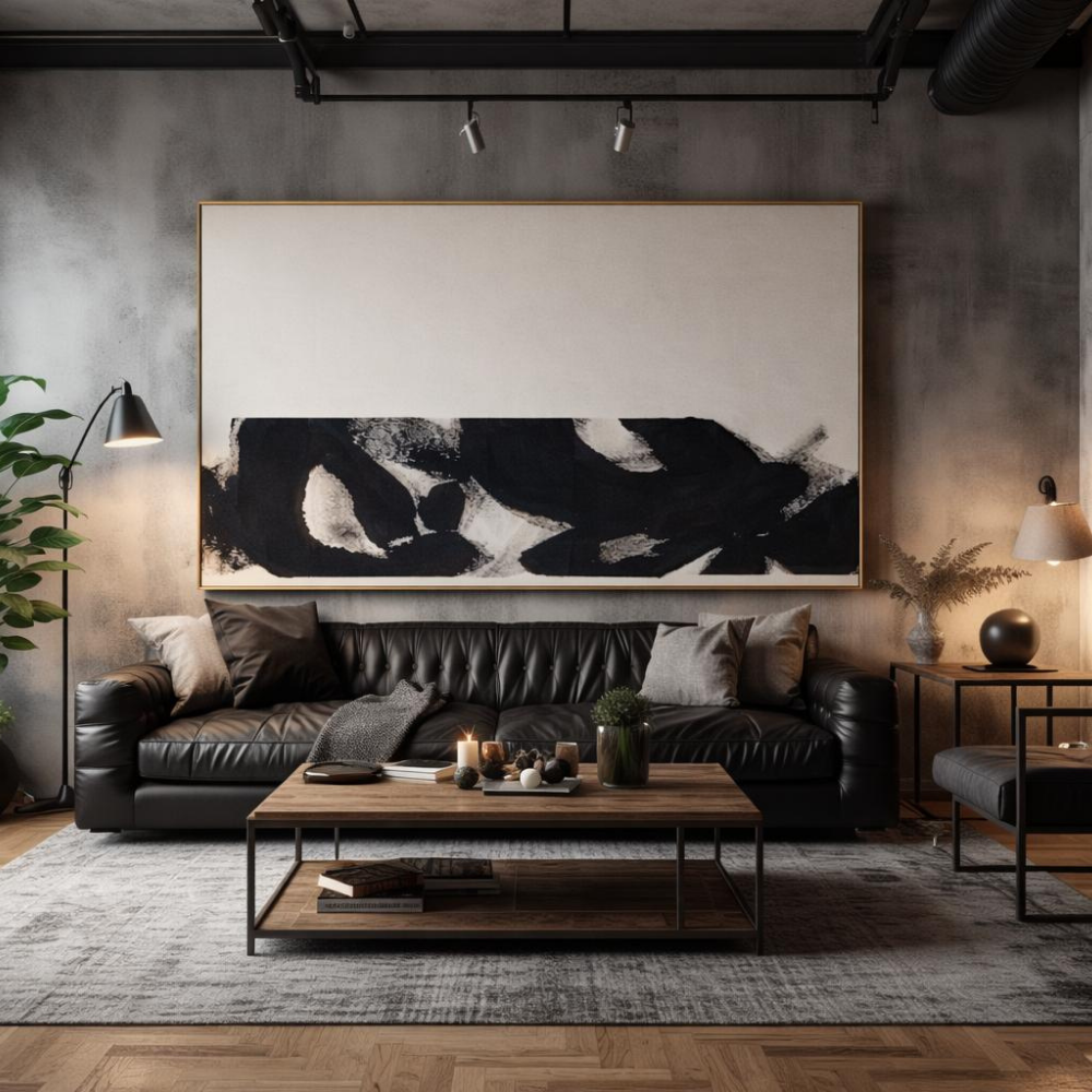 Karanın Ritmi El Yapımı Tablo