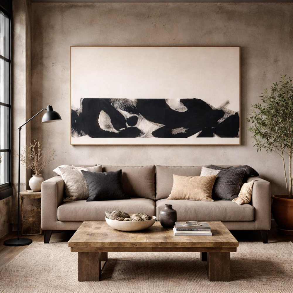 Karanın Ritmi El Yapımı Tablo