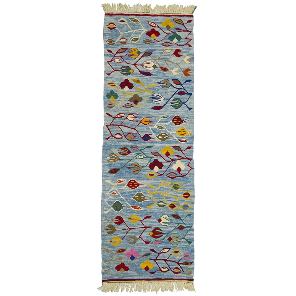 Lale Motifli El Dokuma Uşak Kilim Yolluk 60x175 cm