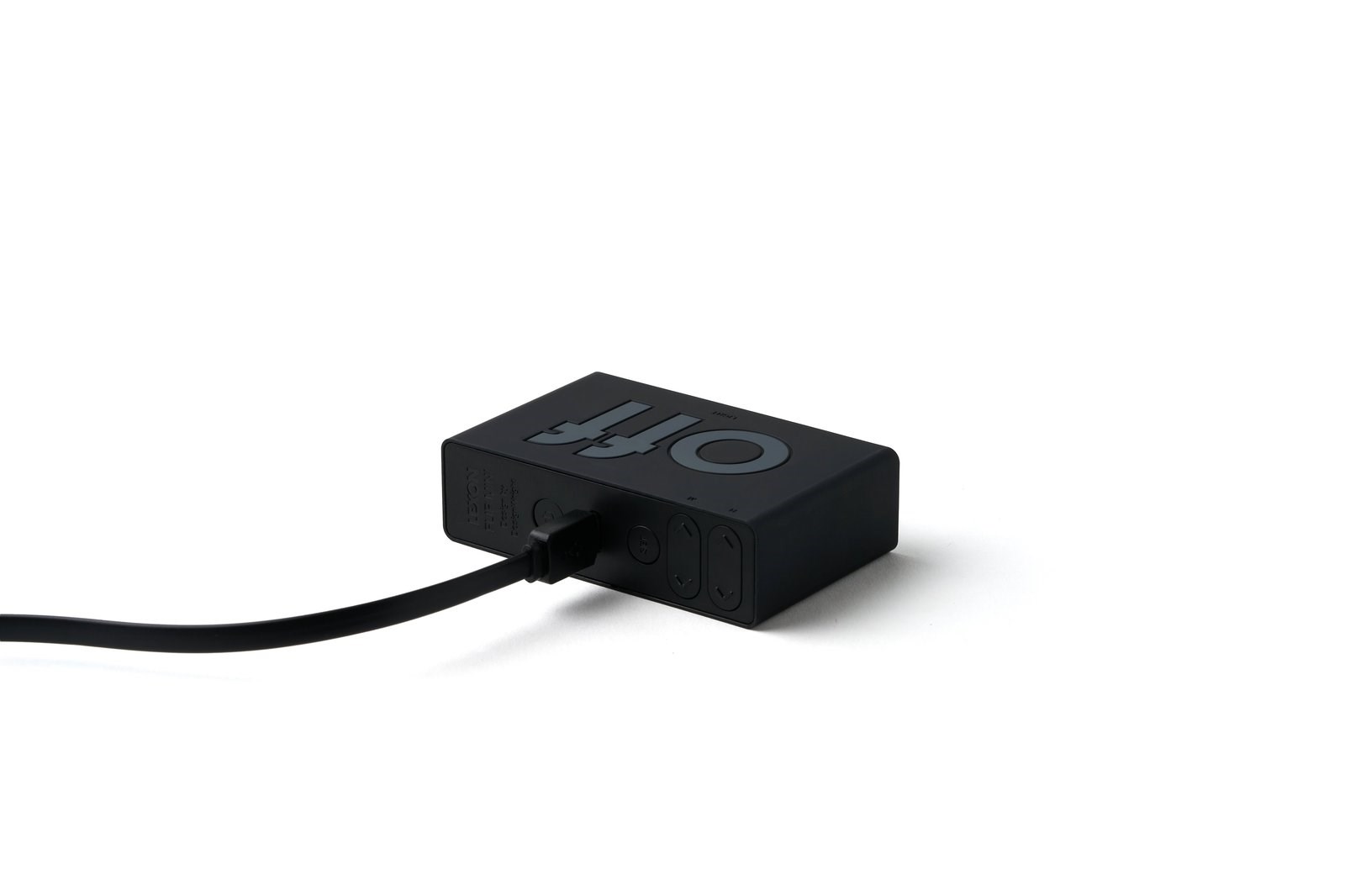 Lexon Flip Mini Şarj Edilebilir Alarm Saat Siyah