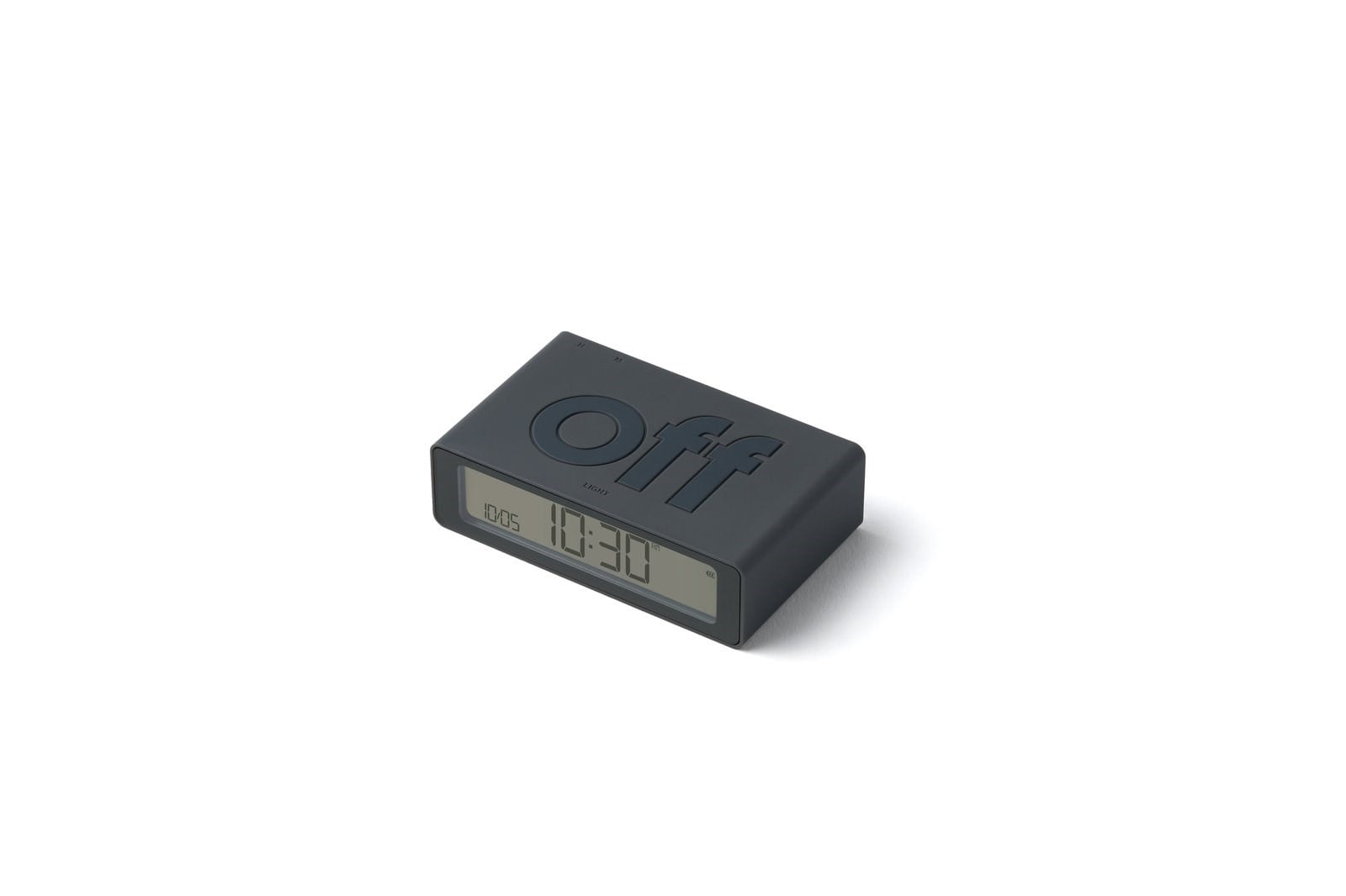Lexon Flip Mini Şarj Edilebilir Alarm Saat Koyu Gri