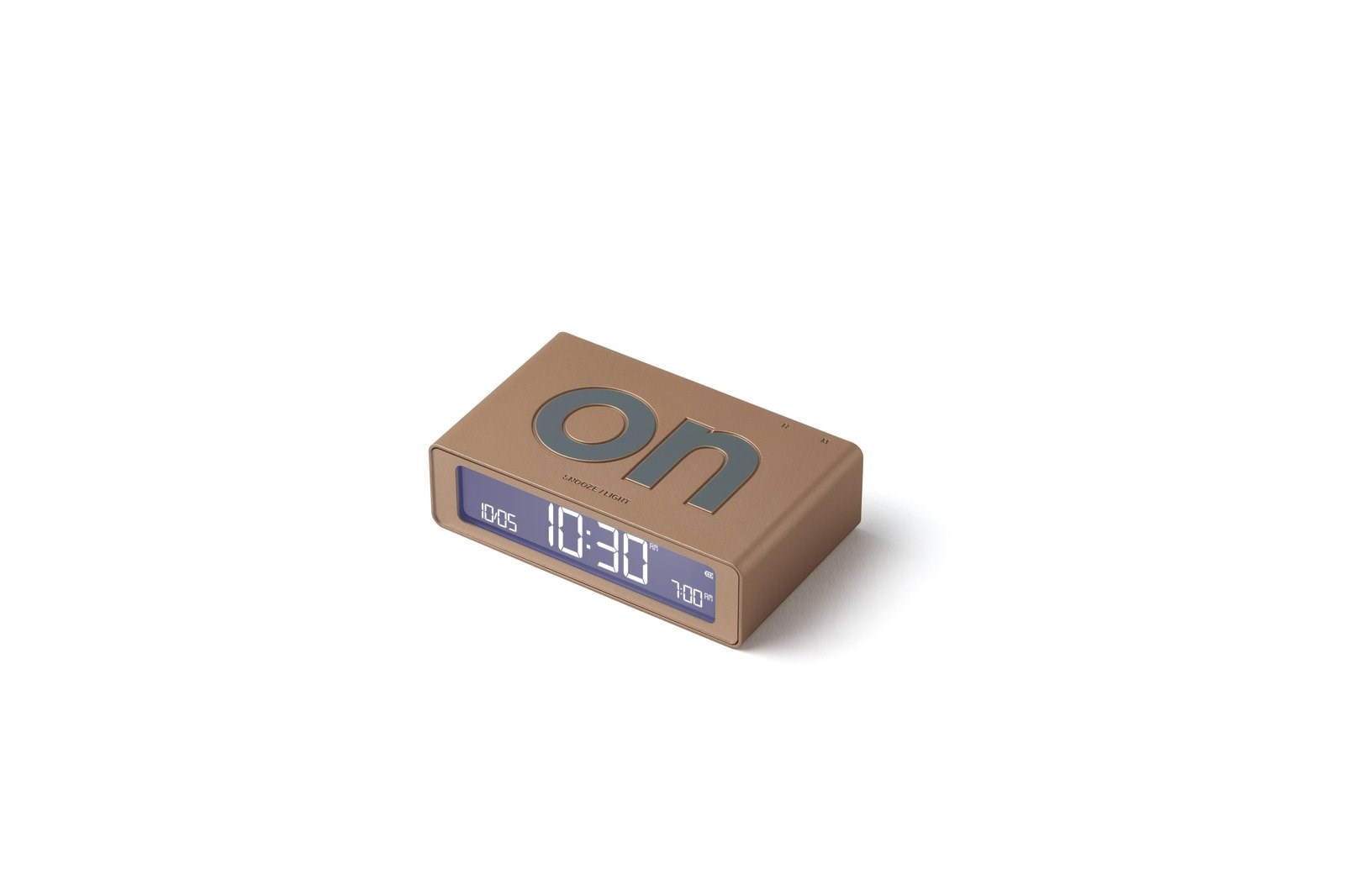Lexon Flip Mini Şarj Edilebilir Alarm Saat Dore