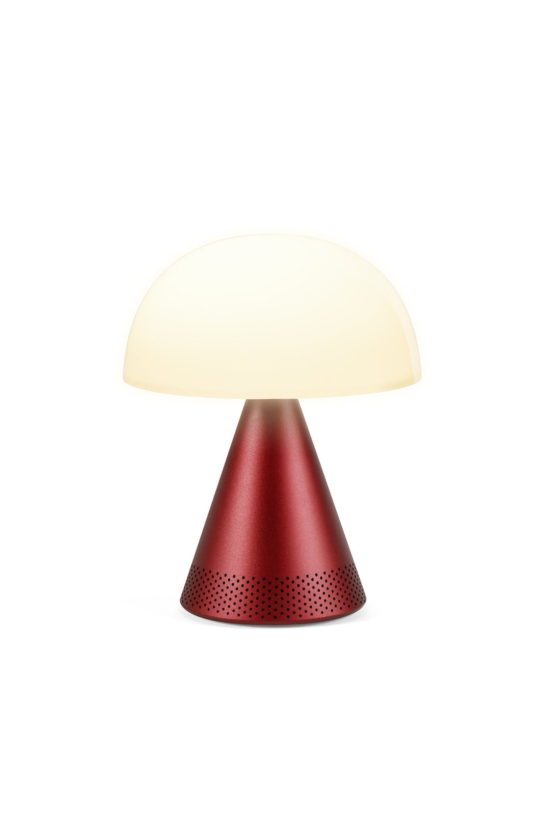 Lexon Mina L Led Lamba ve  Bluetooth Hoparlör Koyu Kırmızı