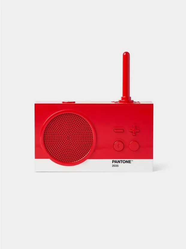 Lexon x Pantone Tykho 3 Bletooth Hoparlör ve Radyo Kırmızı