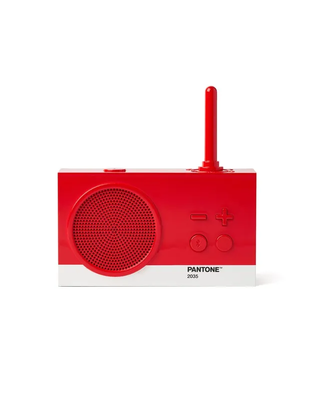 Lexon x Pantone Tykho 3 Bletooth Hoparlör ve Radyo Kırmızı
