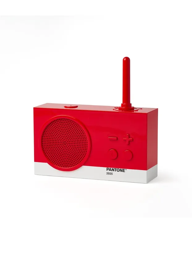 Lexon x Pantone Tykho 3 Bletooth Hoparlör ve Radyo Kırmızı
