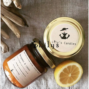 Lilys Candles Bergamut & Limon %100 Doğal Mum
