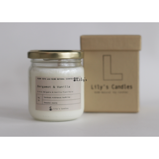 Lilys Candles Bergamut&Vanilya Doğal Mum
