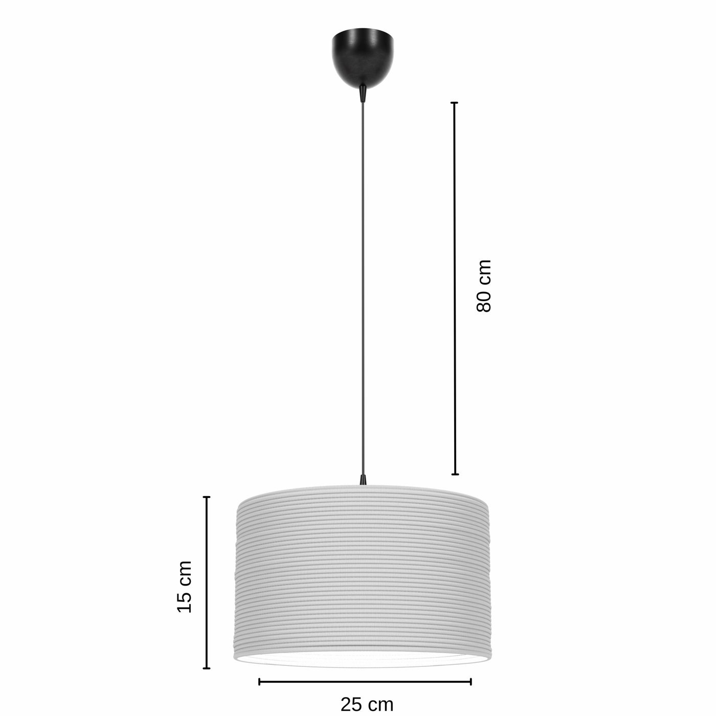 Loop El Yapımı Dekoratif Tasarım Jüt Avize (Ekru, 520gr.)