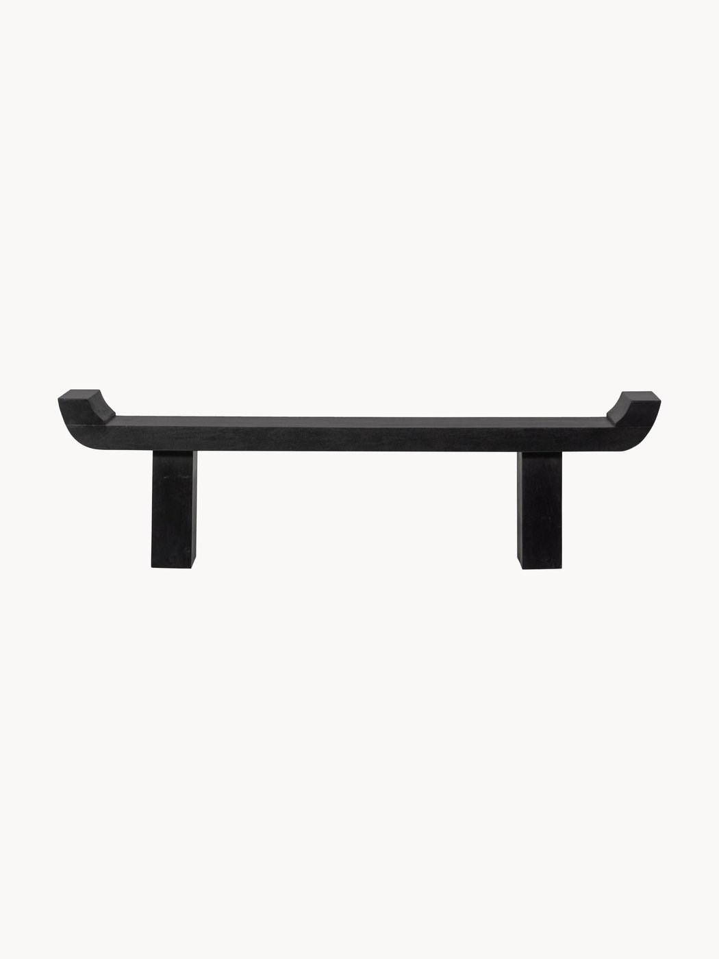 Lox Minimalist Ahşap Bank Siyah 183cm