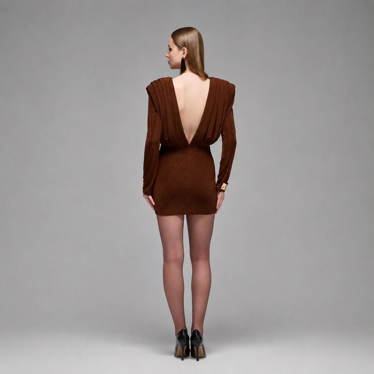 Lumi Pleated & Ruched Mini Dress