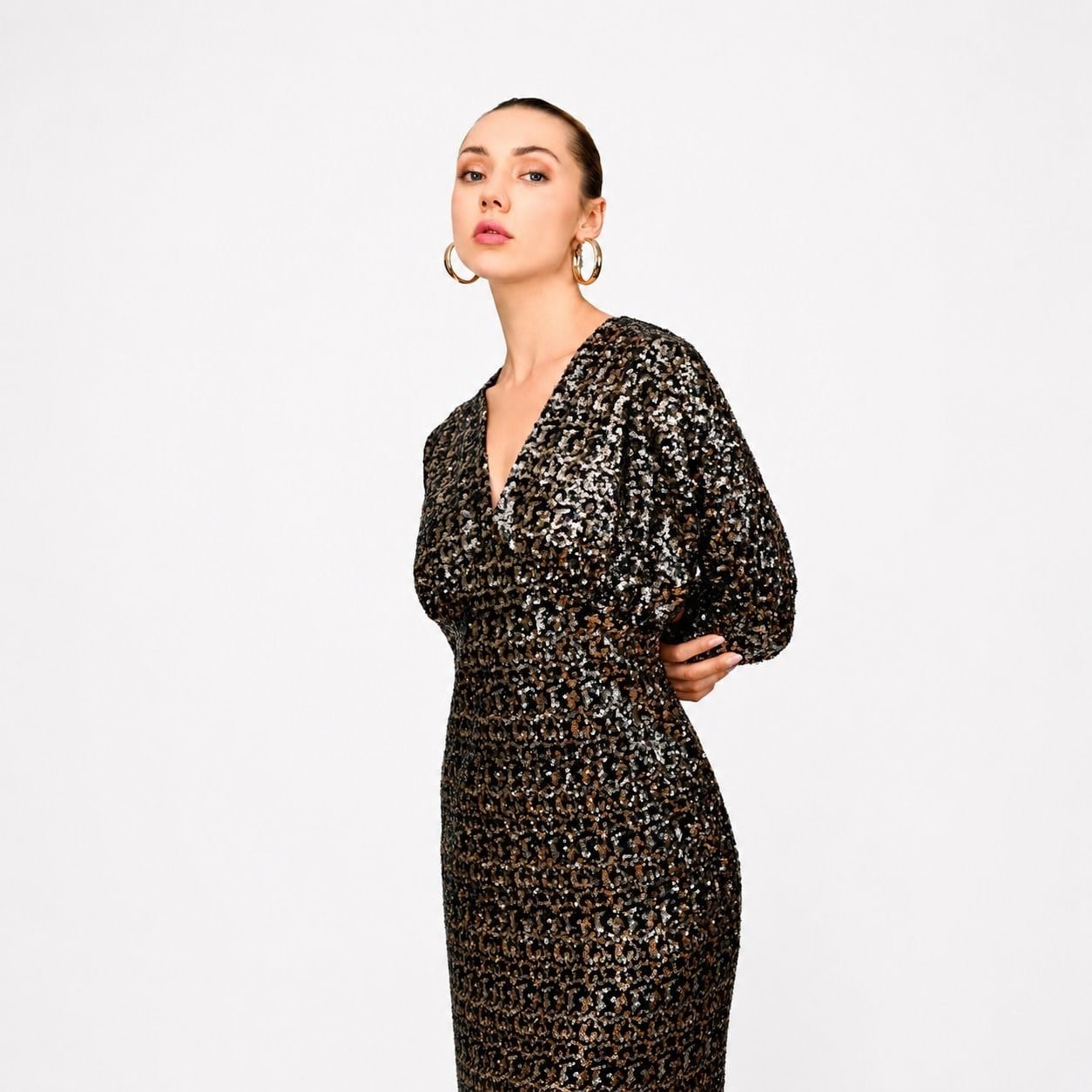 Marta Sequined Maxi Dress