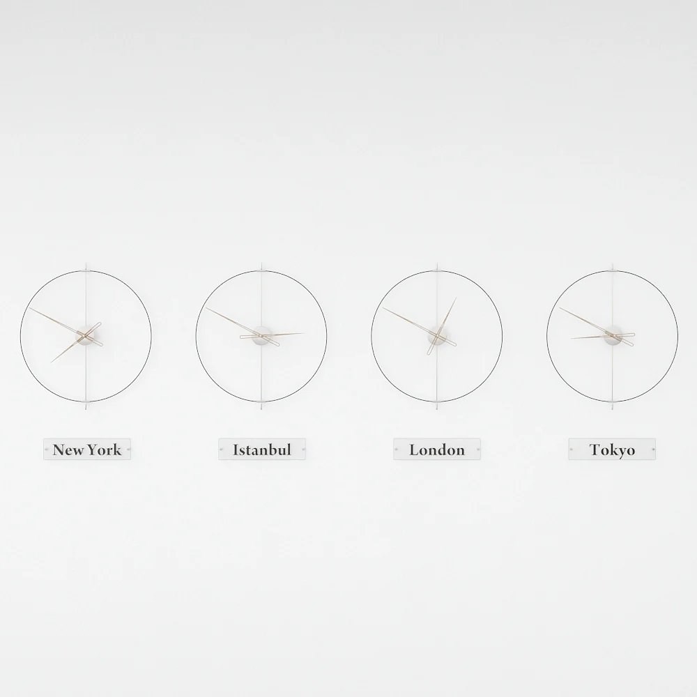 Massive Simple World Clocks Duvar Saati