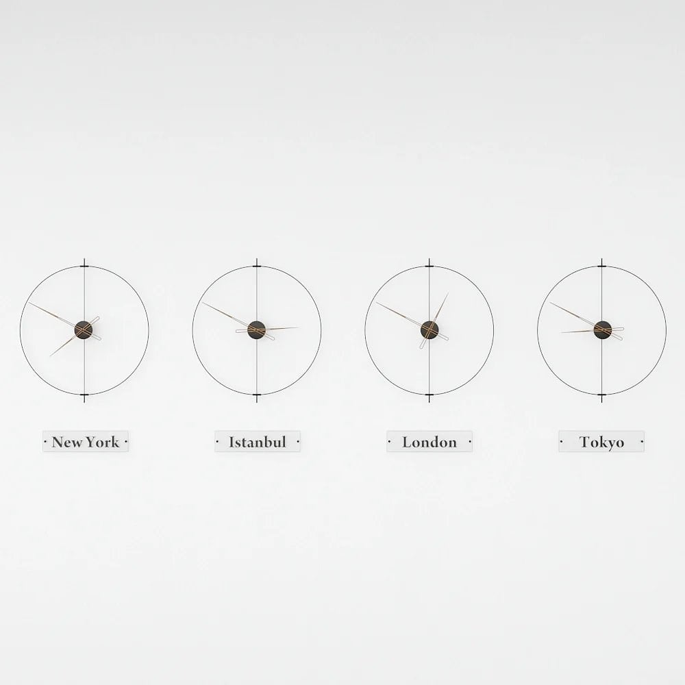 Massive Simple World Clocks Duvar Saati