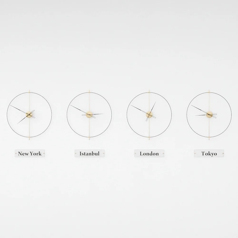 Massive Simple World Clocks Duvar Saati
