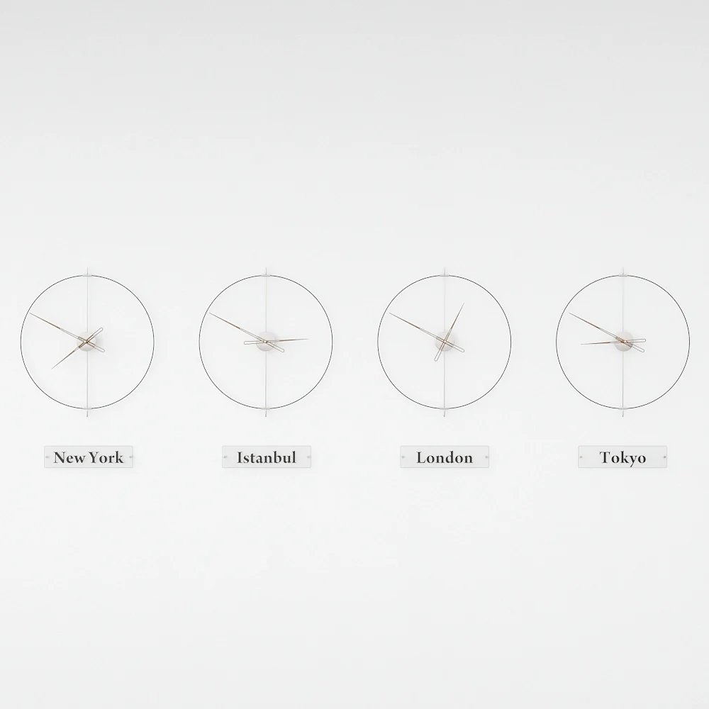 Massive Simple World Clocks Duvar Saati