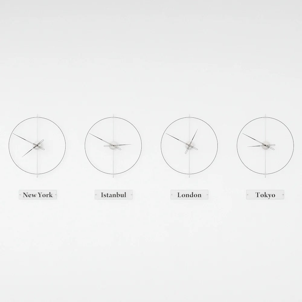 Massive Simple World Clocks Duvar Saati