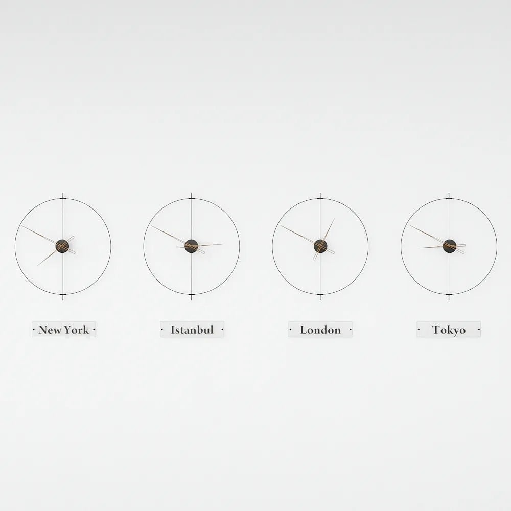 Massive Simple World Clocks Duvar Saati