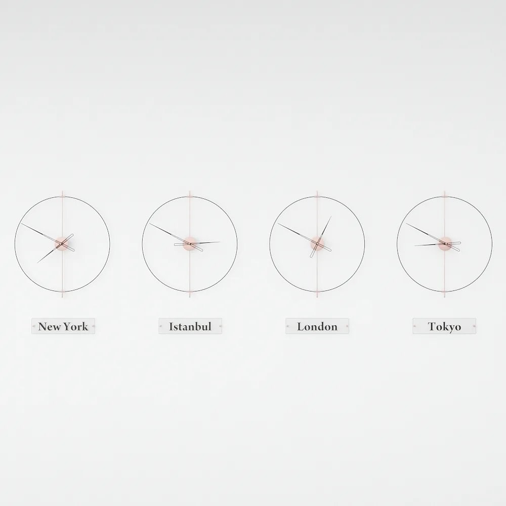 Massive Simple World Clocks Duvar Saati