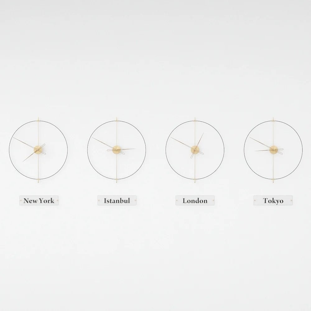Massive Simple World Clocks Duvar Saati