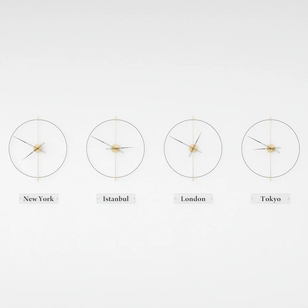 Massive Simple World Clocks Duvar Saati