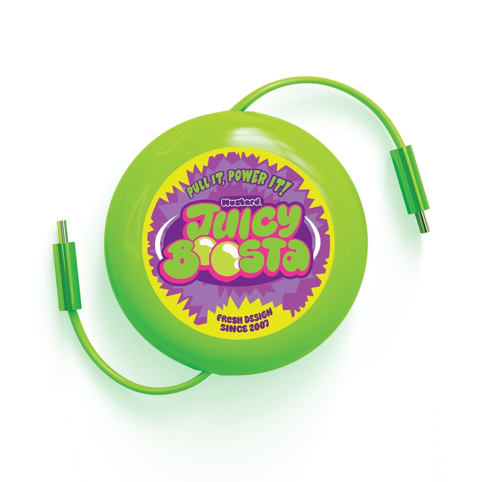Mustard Juicy Boosta  USB-C 100W Hızlı Şarj Kablosu - Yeşil