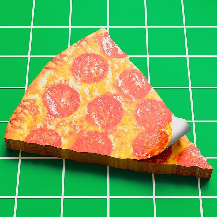 Mustard Pizza Sticky Not Kağıdı