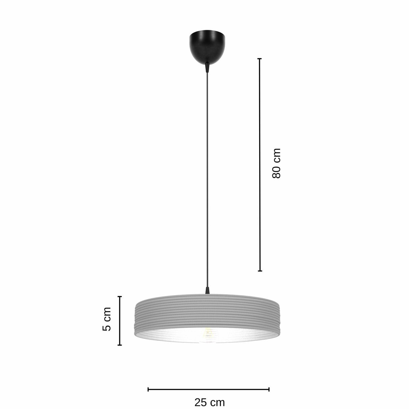 Nest El Yapımı Dekoratif Tasarım Jüt Avize M (Ekru, 300gr.)