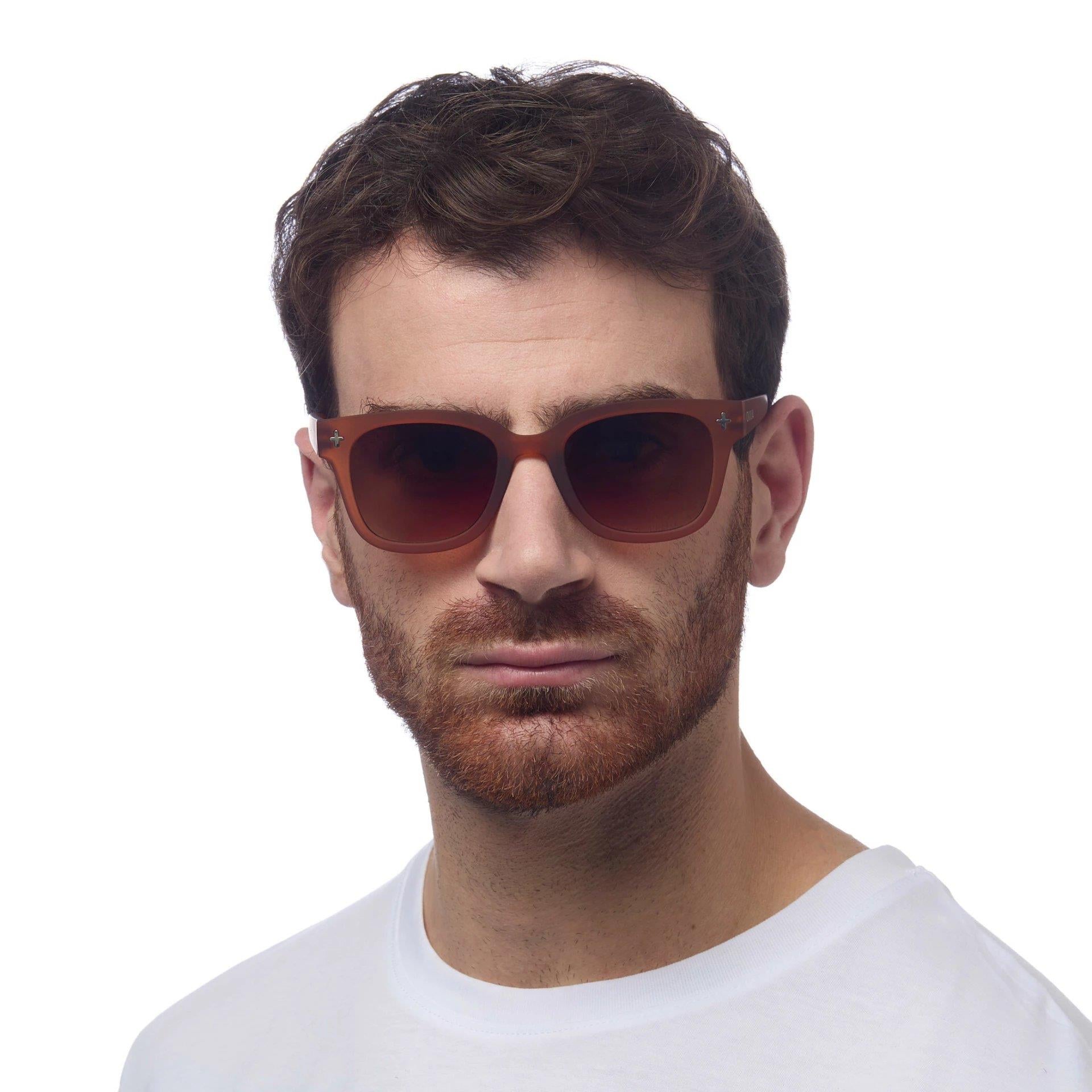 Okkia Giovanni Kahverengi Lens Unisex Güneş Gözlüğü Kahverengi