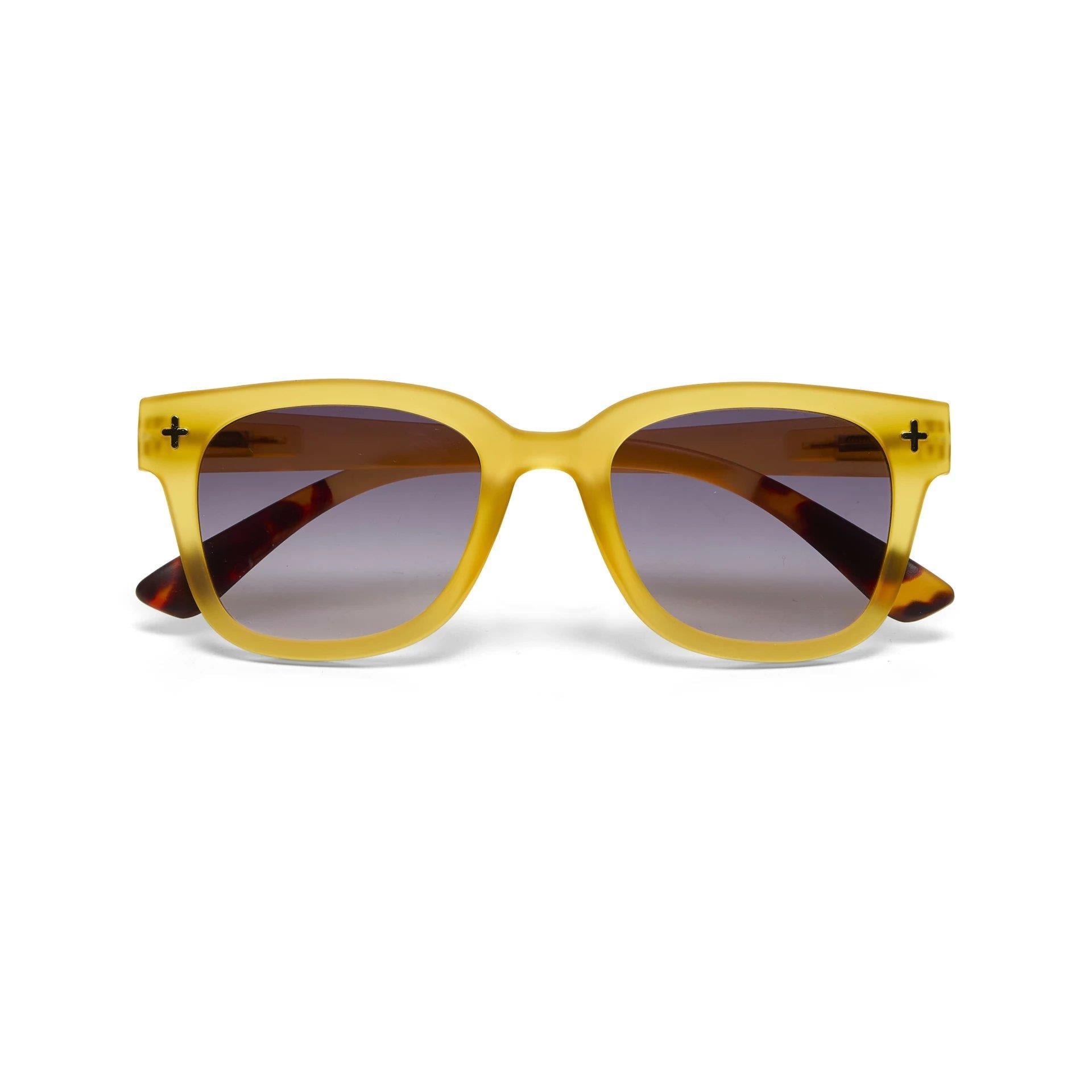 Okkia Giovanni Siyah Lens Unisex Güneş Gözlüğü Sarı