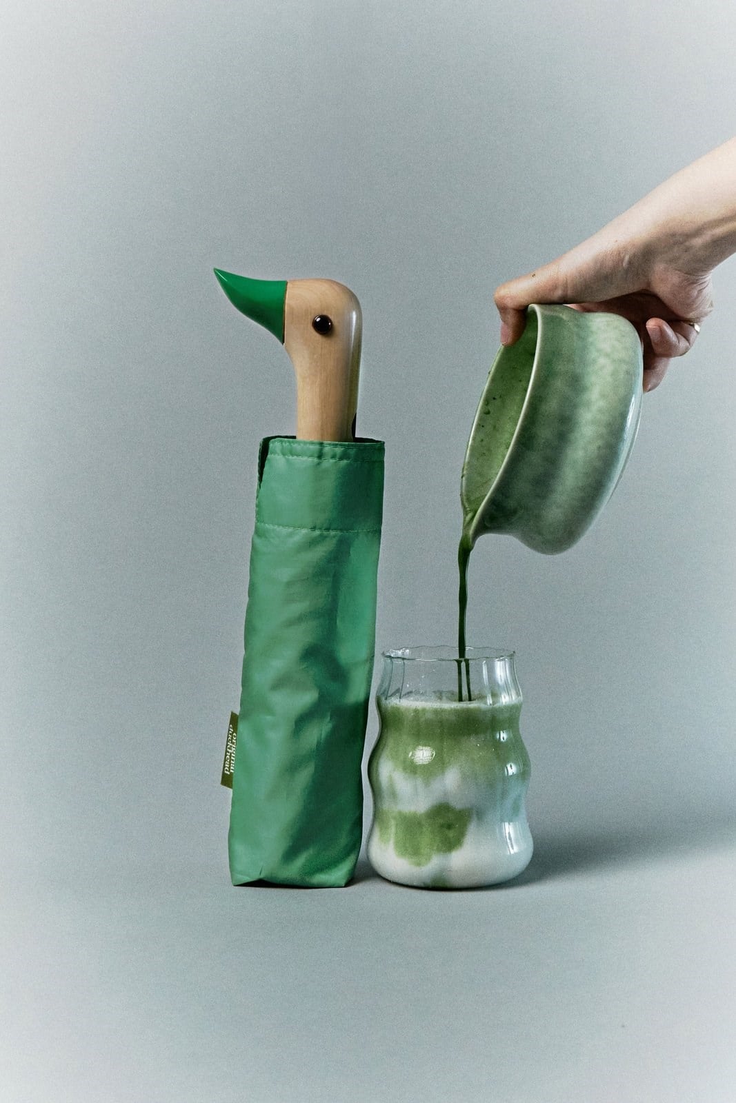 Original Duckhead Duck Kompakt Şemsiye Matcha