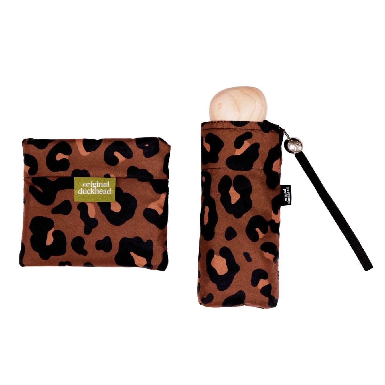 Original Duckhead The Mini Ultra Kompakt Şemsiye Leopar
