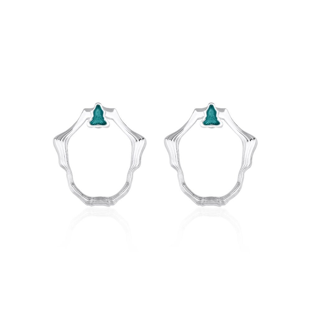 Oval Mineli Küpe 