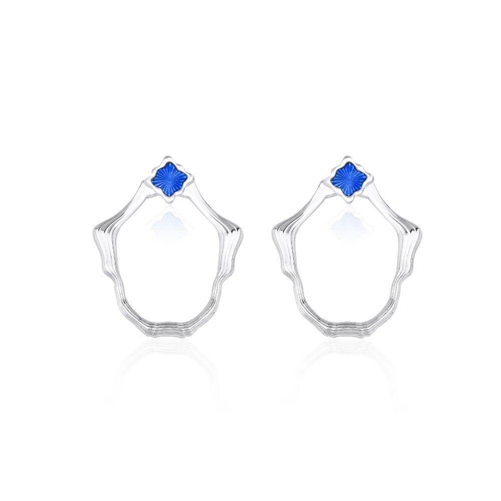 Oval Mineli Küpe 