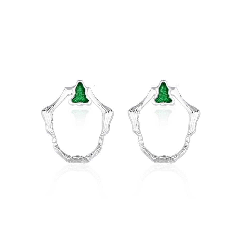 Oval Mineli Küpe 