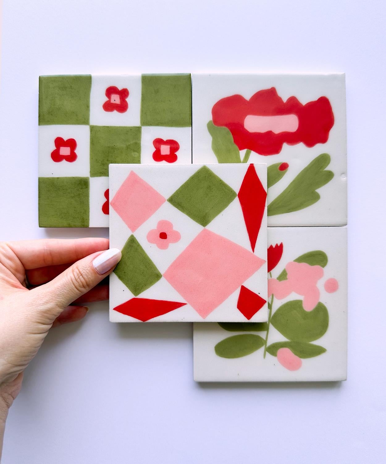 Patch Bloom Seramik Bardak Altlığı