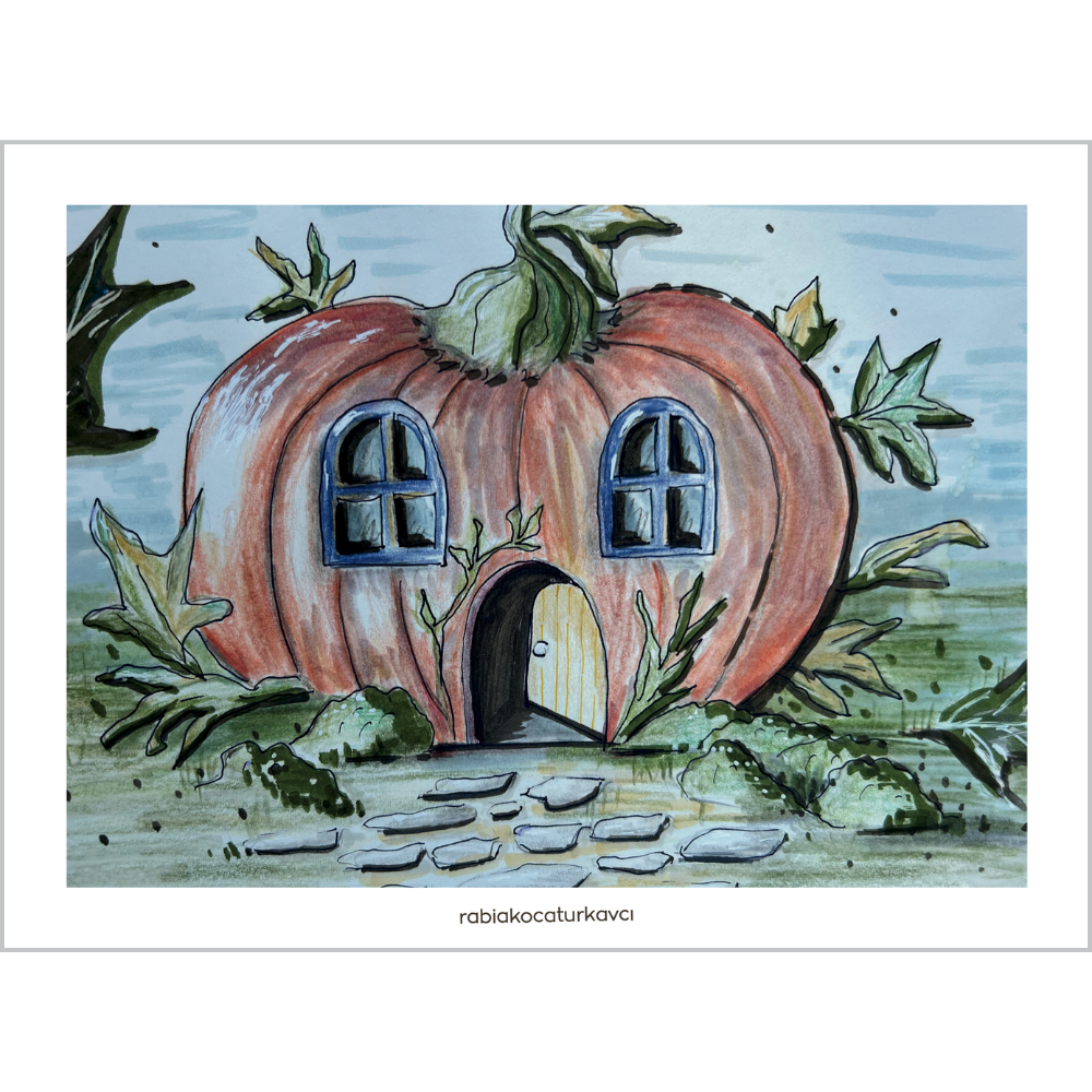 Pumpkin House - Dijital Baskı