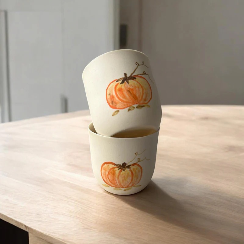Pumpkin Porselen Bardak