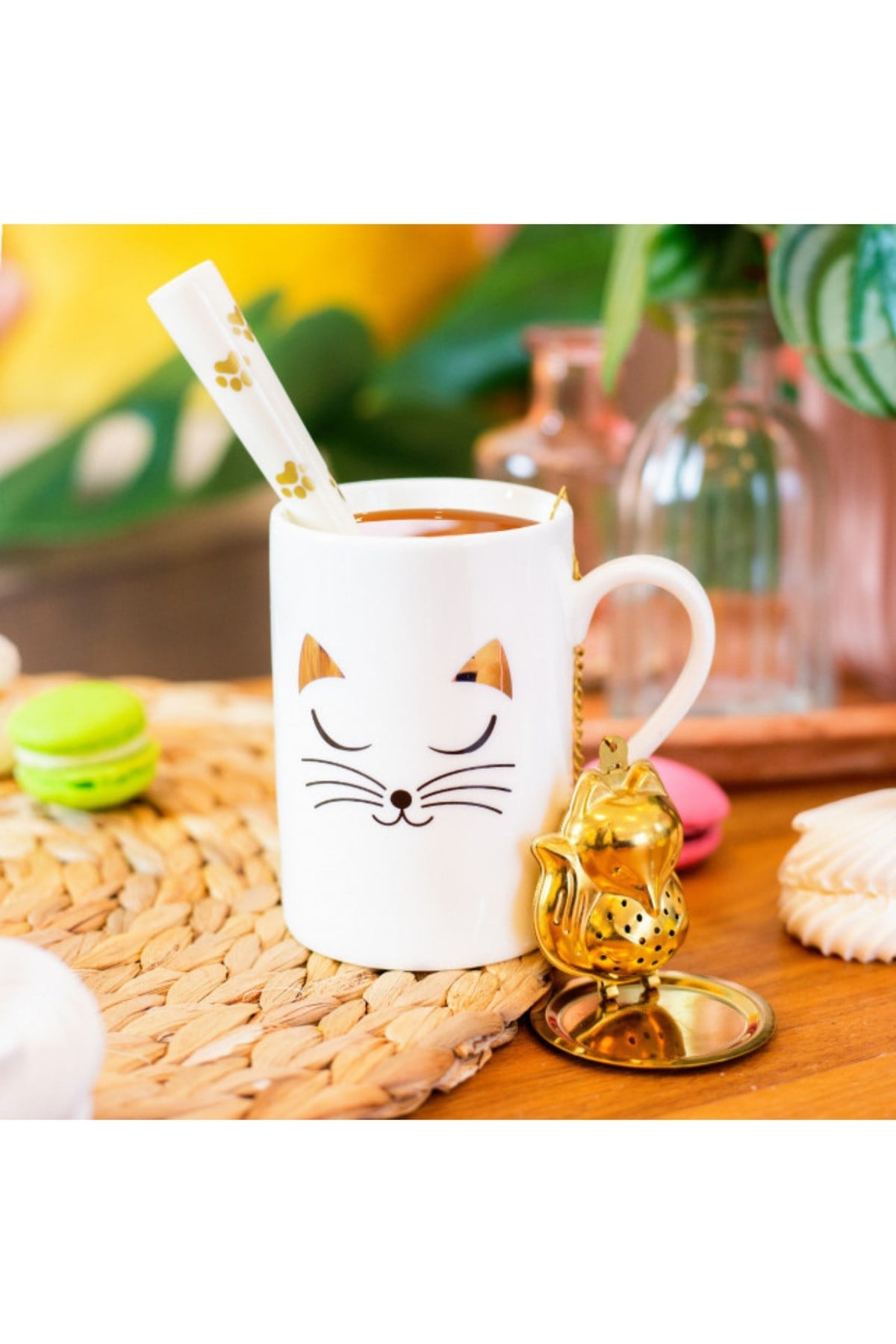 Pylones Kupa Bardak - Schluck Mug - White Cat