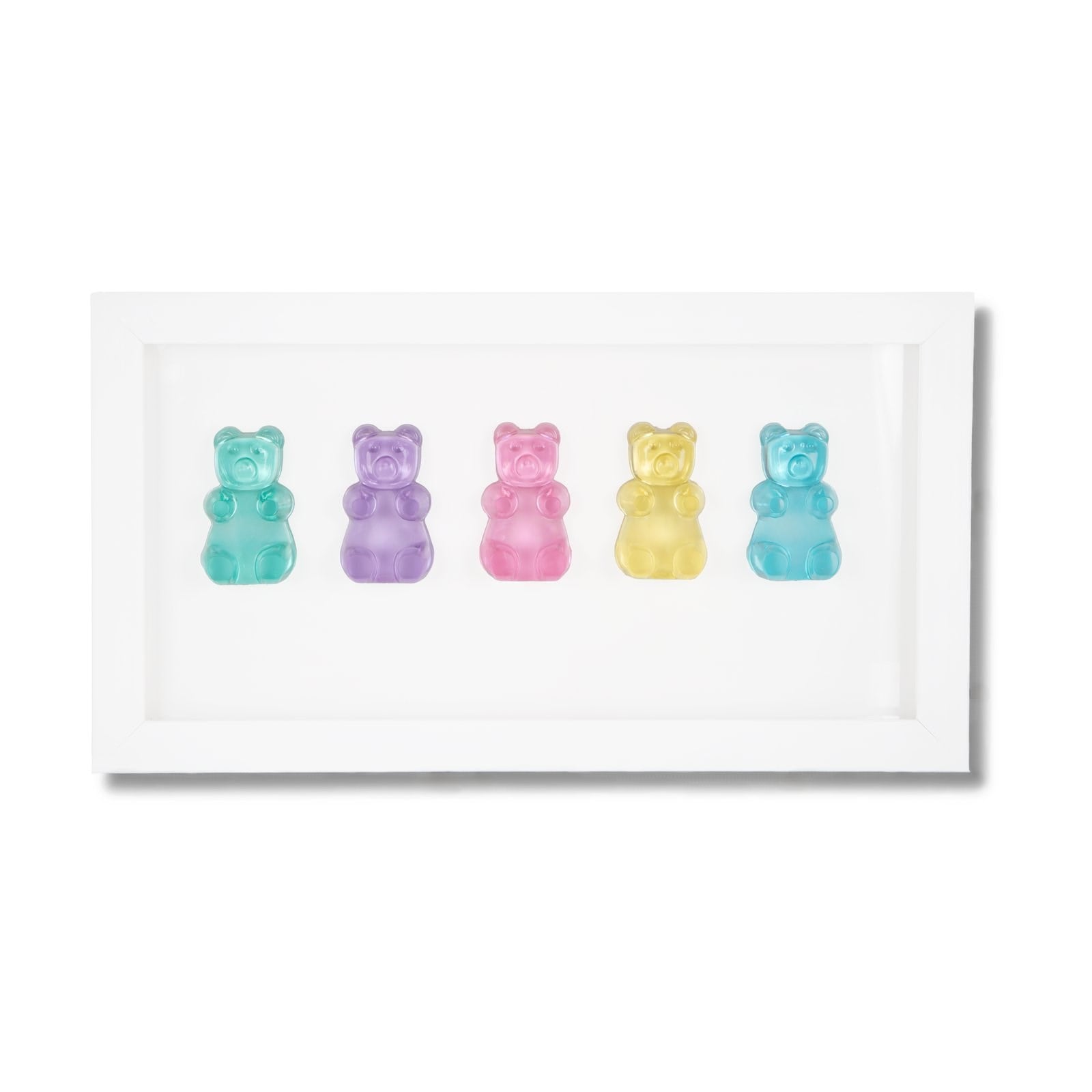 Pastel Rainbow Gummy Bears Tablo