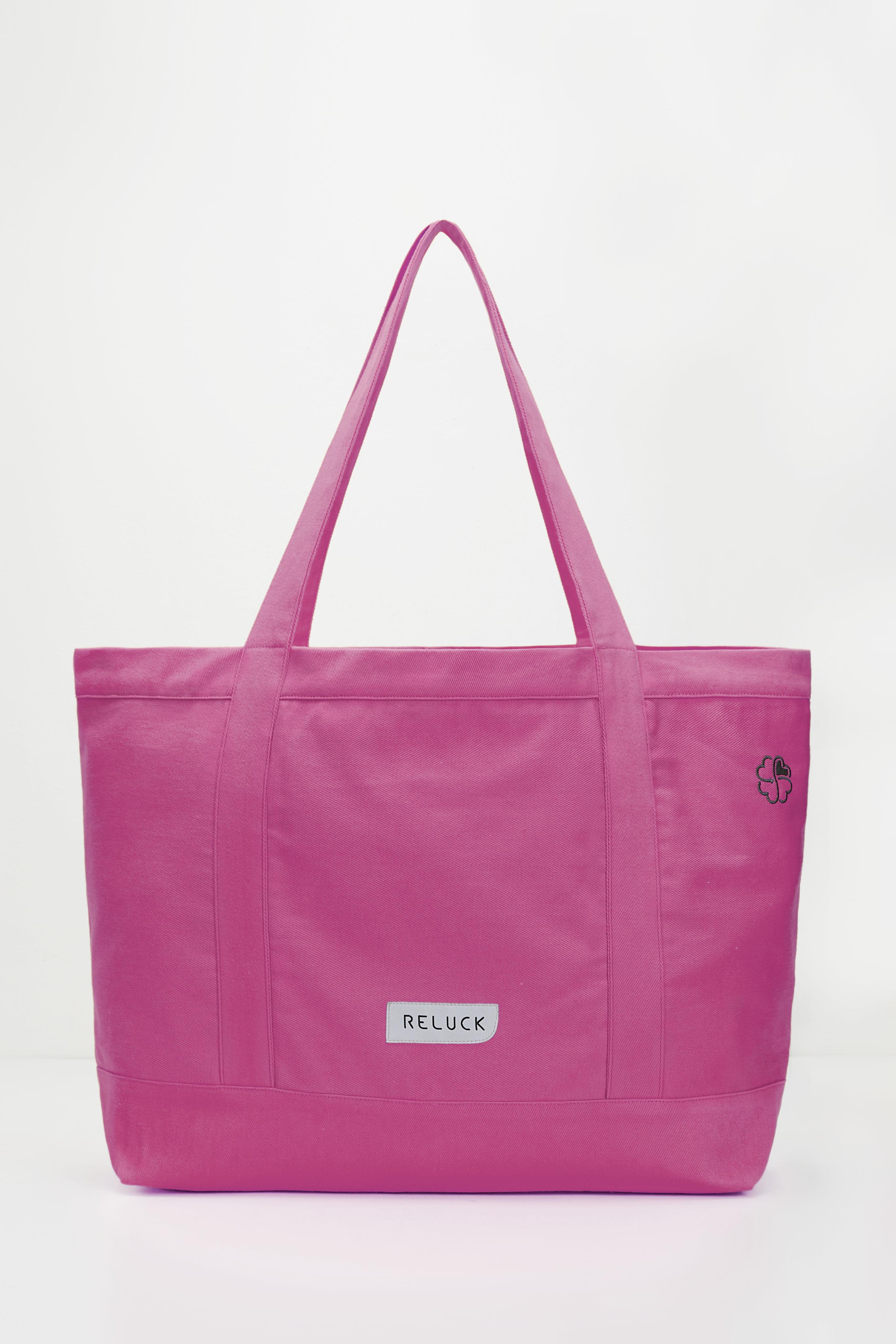 Recycled Big Tote Bag - Pembe